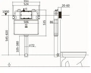 Poseidon - Avery Box Rim Wall Faced Floor Toilet Pan - Aqualux Bathrooms