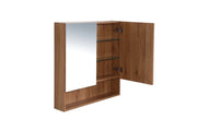 Mercio - Galu Shaving Mirror Cabinet with Shelf 600mm - Aqualux Bathrooms