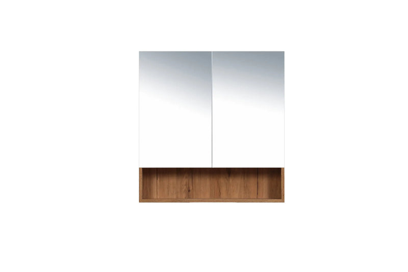 Mercio - Shaving Mirror Cabinet with Shelf 750mm - Aqualux Bathrooms