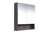 Mercio - Shaving Mirror Cabinet with Shelf 750mm - Aqualux Bathrooms