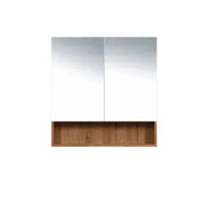 LUNA Shaving Cabinet - Canyon Oak - Aqualux Bathrooms- Mercio
