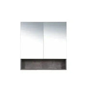 LUNA Shaving Cabinet - Rock Cemento - Aqualux Bathrooms- Mercio