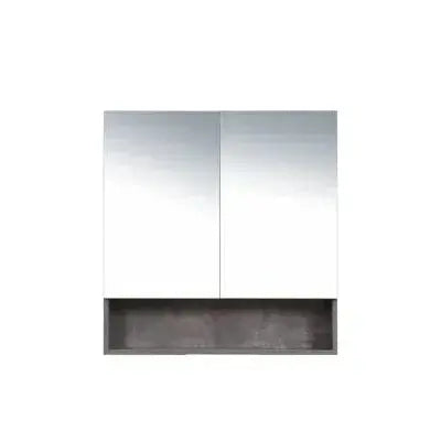 LUNA Shaving Cabinet - Rock Cemento - Aqualux Bathrooms- Mercio
