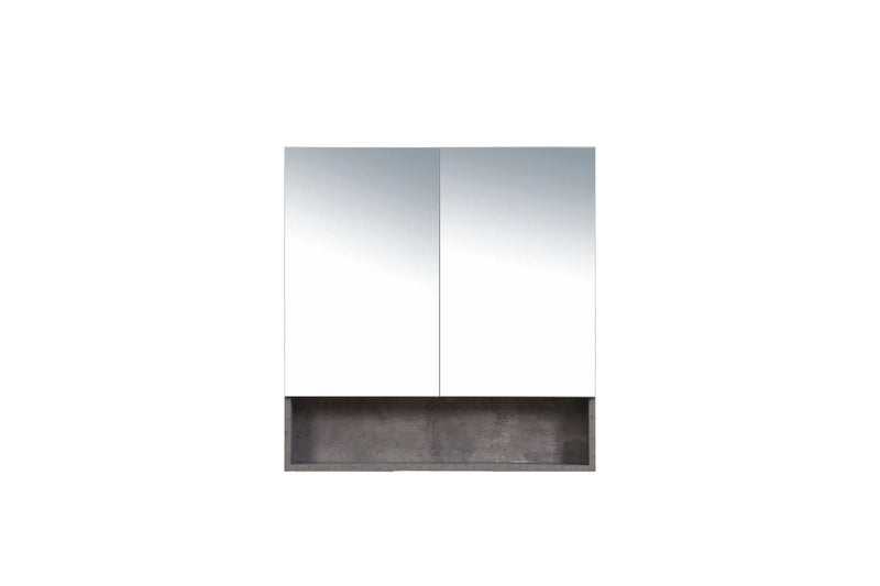 Mercio - Shaving Mirror Cabinet with Shelf 900mm - Aqualux Bathrooms
