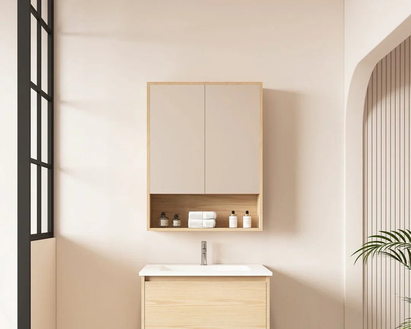 Mercio -  Hera Shaving Cabinet 60cm Tas Oak