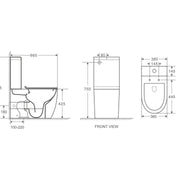 Mercio Hani Back To Wall Toilet Suite - Aqualux Bathrooms- Mercio
