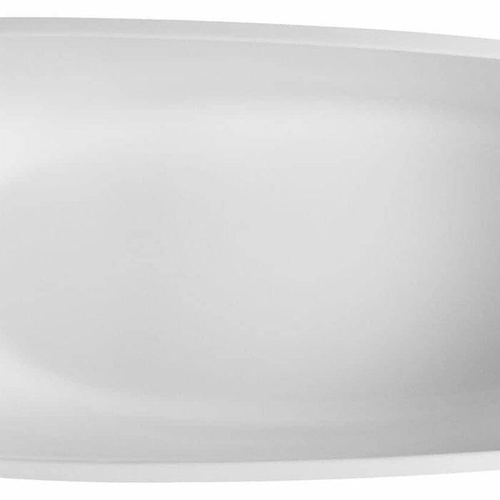 Hamilton 1700mm High Back Designer Freestanding Bathtub In Gloss White Finish 