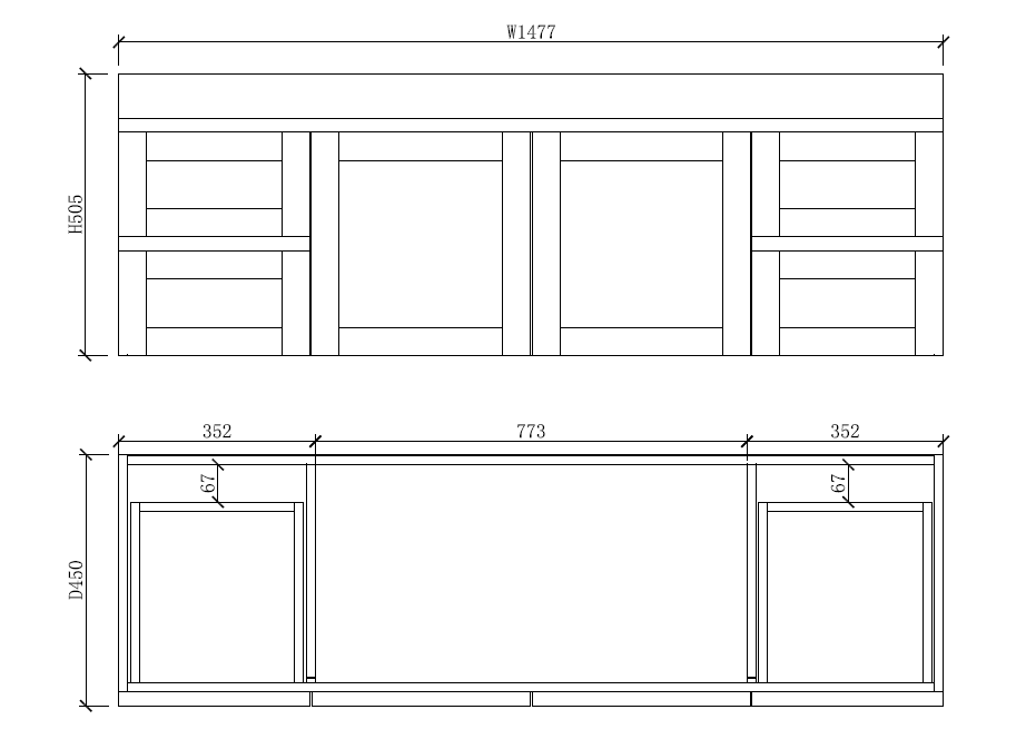 Riva Hawaii Wall Hung Double Bowl Vanity 1500mm - Matt White