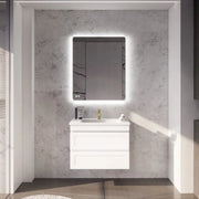 ABS Riva - Riva Hawaii Wall Hung Vanity 750mm - Matt White - Aqualux Bathrooms