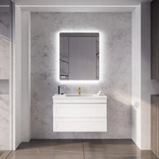 ABS Riva - Riva Hawaii Wall Hung Vanity 750mm - Matt White - Aqualux Bathrooms