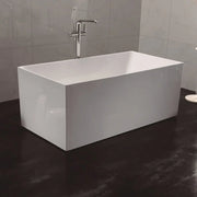 ORTA Multi-Fix Freestanding Gloss White Bathtub - Aqualux Bathrooms- Mercio