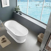 Fremantle Freestanding Bathtub - Non Overflow - Aqualux Bathrooms- Poseidon