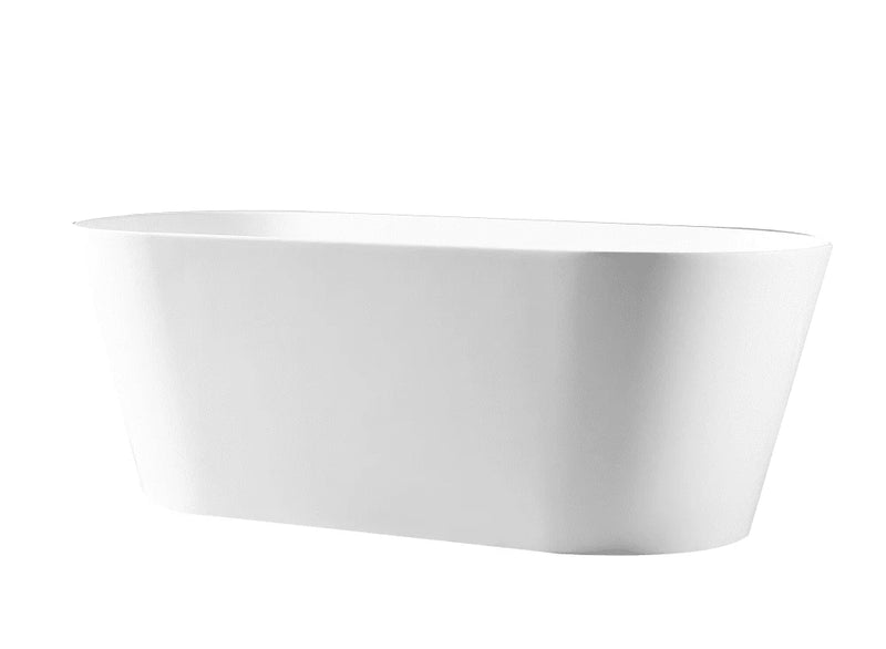 ISEO 1300mm Ultra-Slim Freestanding Gloss White Bathtub