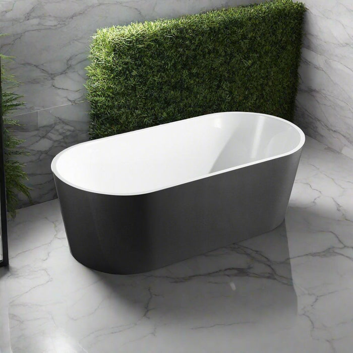 ISEO Black & White Freestanding Bathtub