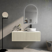 Bellevue Wall Hung Ensuite Vanity 1200 (Coastal Oak) - Aqualux Bathrooms- Poseidon