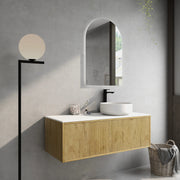 Bellevue Wall Hung Ensuite Vanity 1200 (Prime Oak) - Aqualux Bathrooms- Poseidon