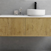 Bellevue Wall Hung Ensuite Vanity 1200 (Prime Oak) - Aqualux Bathrooms- Poseidon