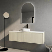 Bellevue Wall Hung Standard Vanity 1200 (Coastal Oak/Single Bowl) - Aqualux Bathrooms- Poseidon