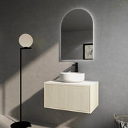 Bellevue Wall Hung Ensuite Vanity 750 (Coastal Oak) - Aqualux Bathrooms- Poseidon