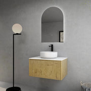 Bellevue Wall Hung Ensuite Vanity 750 (Prime Oak) - Aqualux Bathrooms- Poseidon