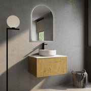 Bellevue Wall Hung Ensuite Vanity 750 (Prime Oak) - Aqualux Bathrooms- Poseidon