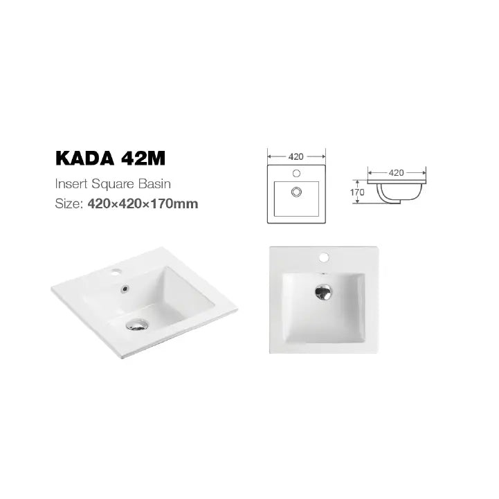 Kada 42M Insert Basin - Aqualux Bathrooms- Mercio