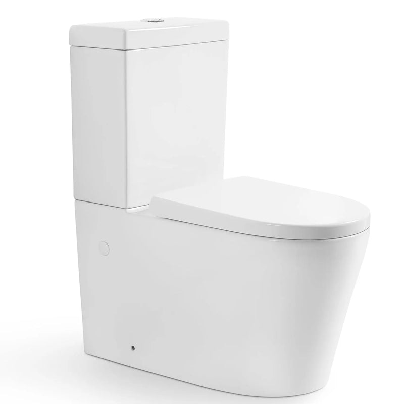 Avery Box Rim White Toilet Suit - Aqualux Bathrooms- Poseidon
