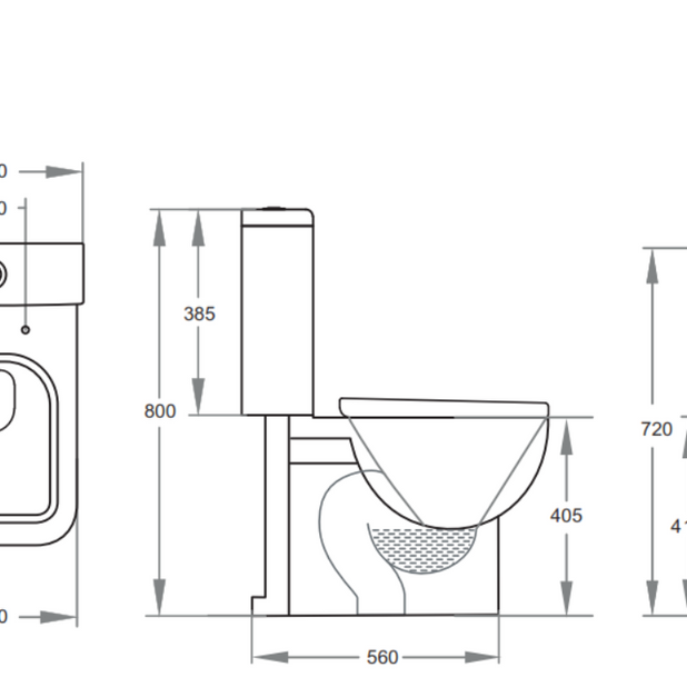 Cubo Closed Couple Toilet Suite