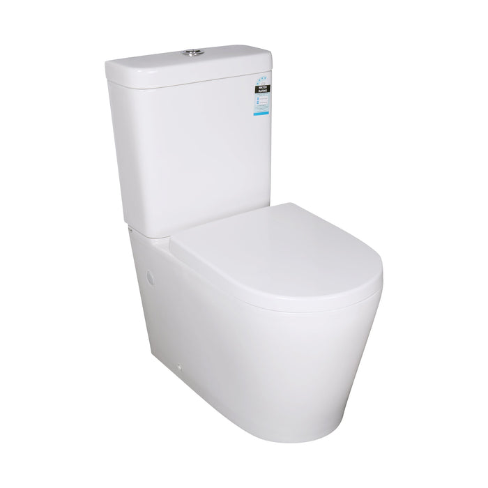 Kasey Box Rim White Toilet Suite