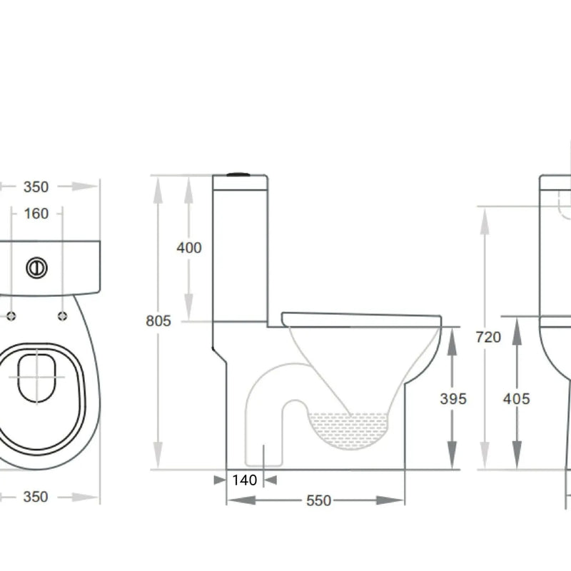 Poseidon Zion Close Coupled Toilet Suite Poseidon