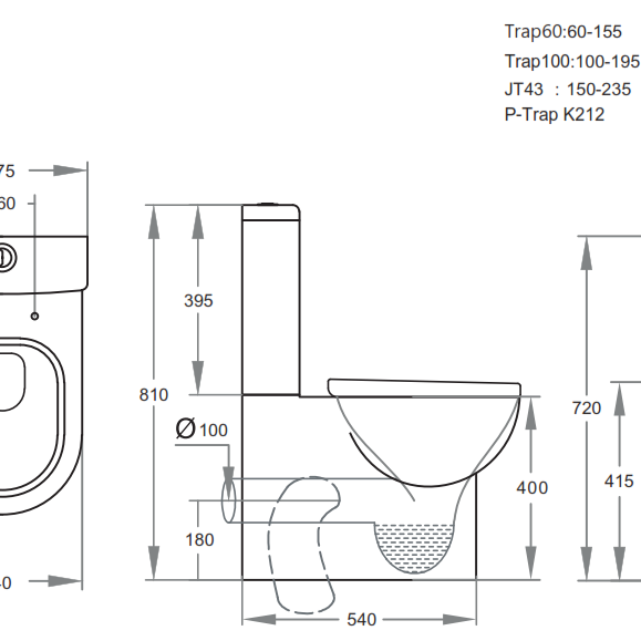 Rio Box Rim Toilet Suite