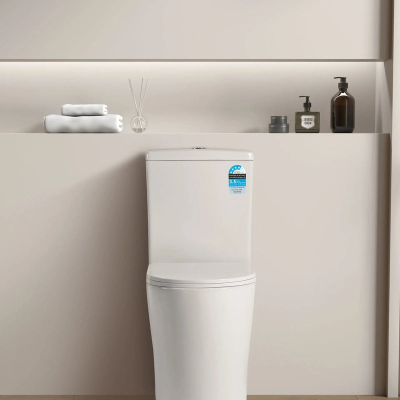 Livis Rimless Toilet Suite - Aqualux Bathrooms- Poseidon