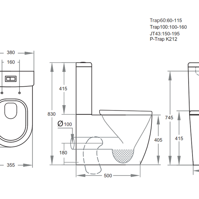 Rola Box Rim Toilet Suite