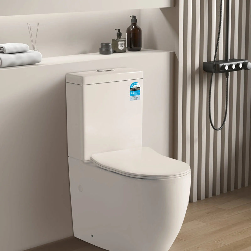 Veda Tornado White Toilet Suite - Aqualux Bathrooms- Poseidon
