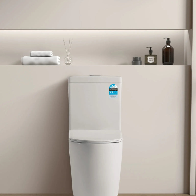 Veda Tornado White Toilet Suite - Aqualux Bathrooms- Poseidon