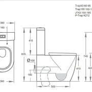 Veda Tornado White Toilet Suite - Aqualux Bathrooms- Poseidon