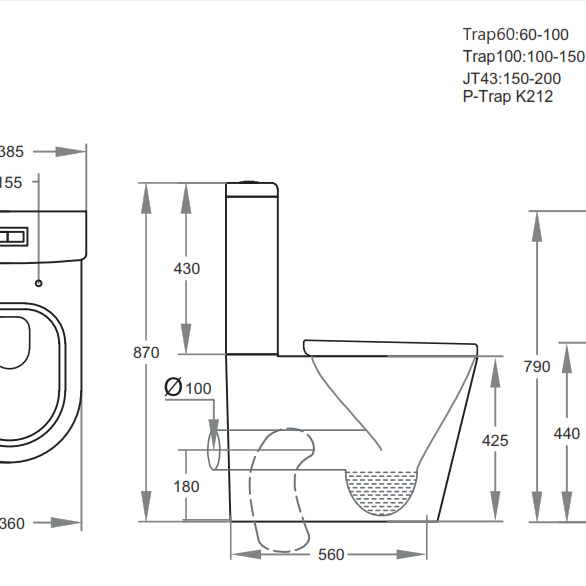 Vivid Tornado Back To Wall Toilet Suitev