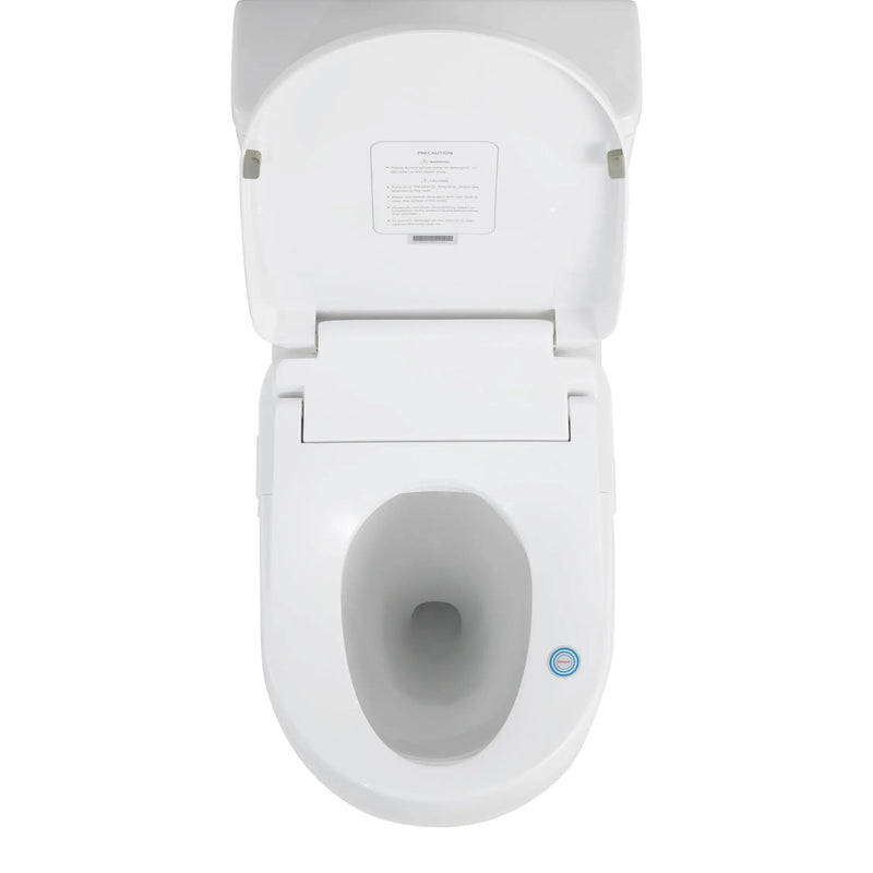 Zeus Rimless Tornado Back to Wall Toilet Suite With Stella Smart Seat Bidet - Aqualux Bathrooms- Poseidon