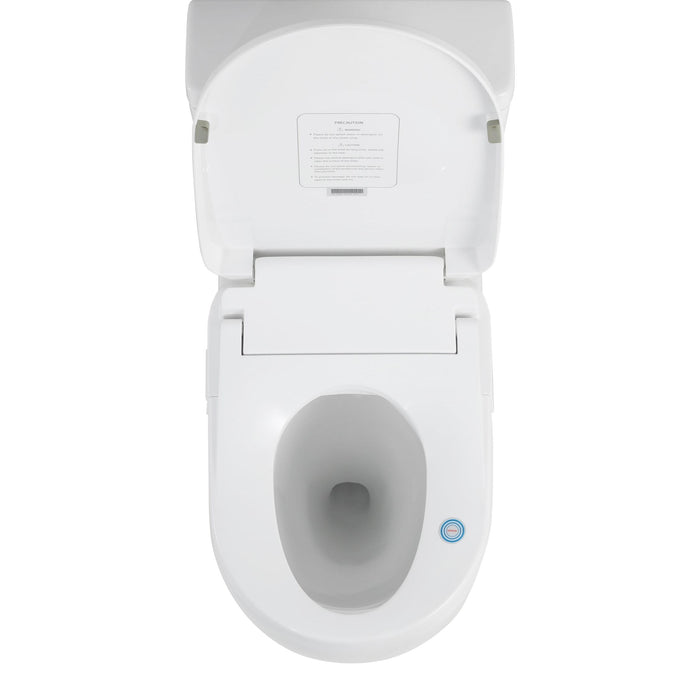 Zeus Rimless Tornado Back to Wall Toilet Suite With Stella Smart Seat Bidet