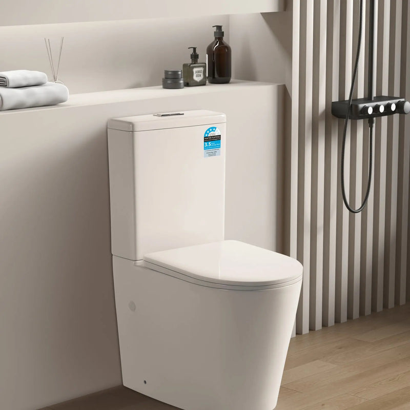 Avis Compact Rimless Toilet Suite - Aqualux Bathrooms- Poseidon