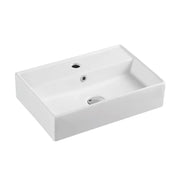 Kube 51M Wall Hung Basin - Aqualux Bathrooms- Mercio