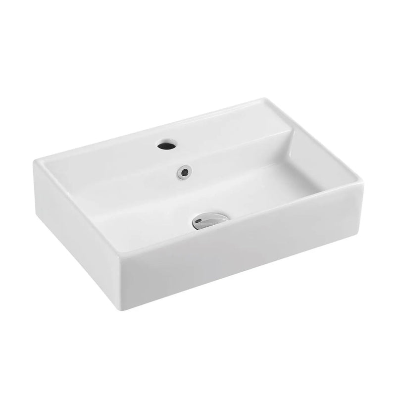 Kube 51M Wall Hung Basin - Aqualux Bathrooms- Mercio