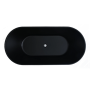 Ally Groove Oval Freestanding Bathtub 1500mm (No Overflow) - Aqualux Bathrooms- Poseidon