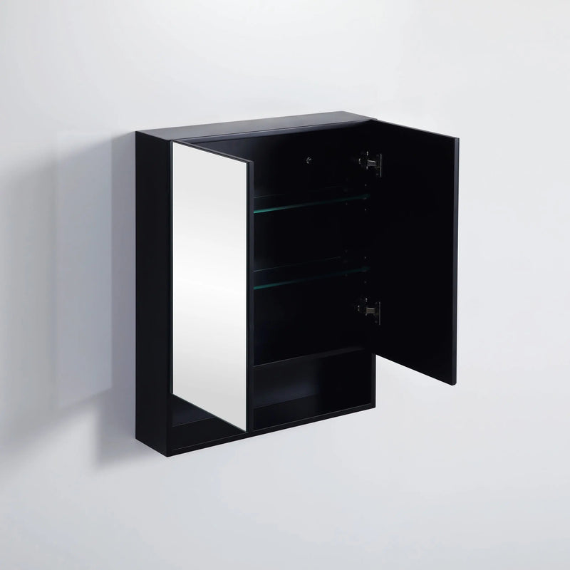 Fremantle Double Doors Shaving Cabinet 600mm - Aqualux Bathrooms- Poseidon