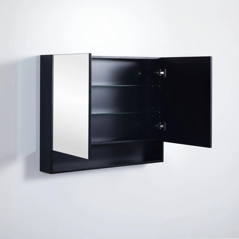 Fremantle Double Doors Shaving Cabinet 900mm - Aqualux Bathrooms- Poseidon