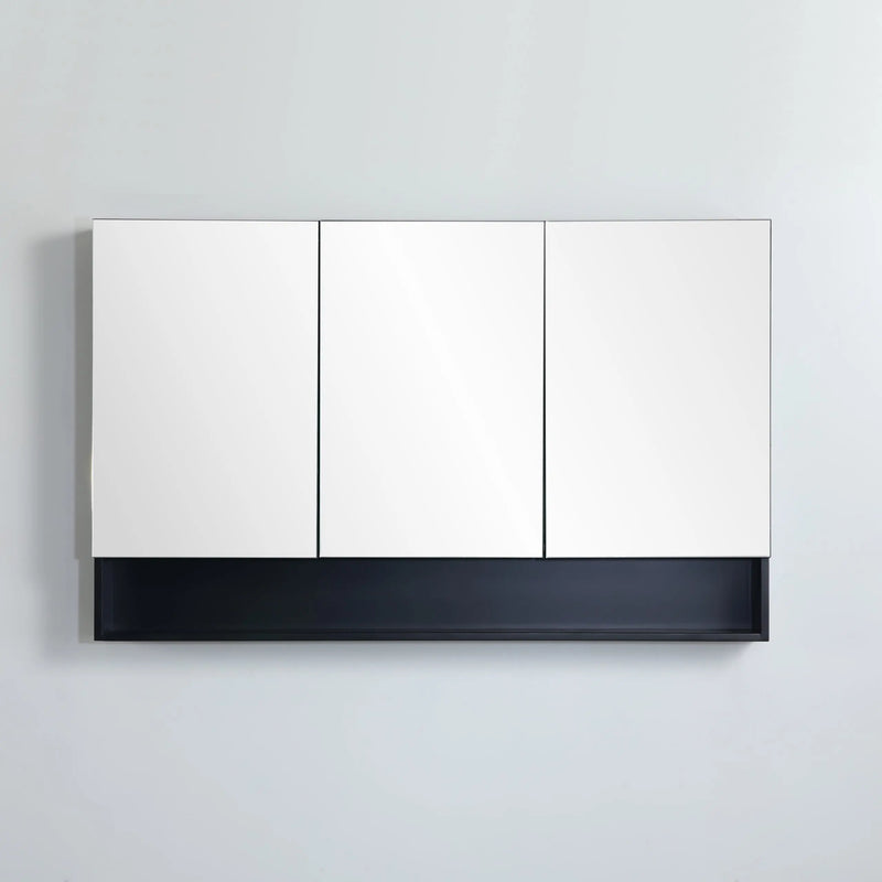 Fremantle Three Doors Shaving Cabinet 1200mm - Aqualux Bathrooms- Poseidon