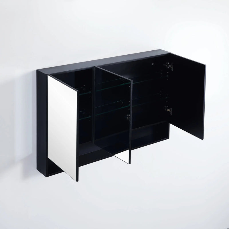 Fremantle Three Doors Shaving Cabinet 1200mm - Aqualux Bathrooms- Poseidon