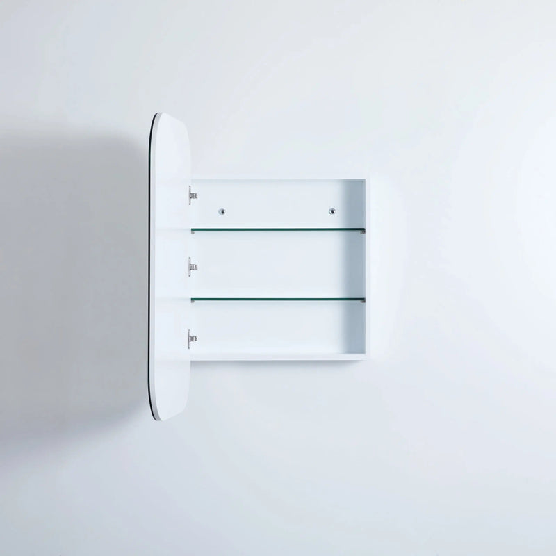 Olivia Mirror Door Shaving Cabinet 600mm - Aqualux Bathrooms- Poseidon