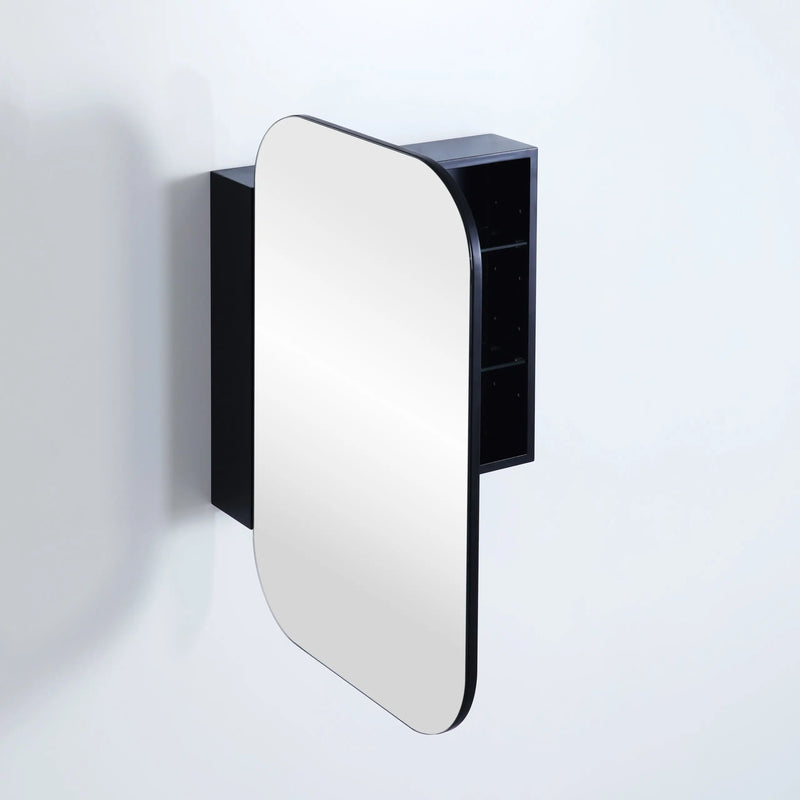 Olivia Mirror Door Shaving Cabinet 600mm - Aqualux Bathrooms- Poseidon