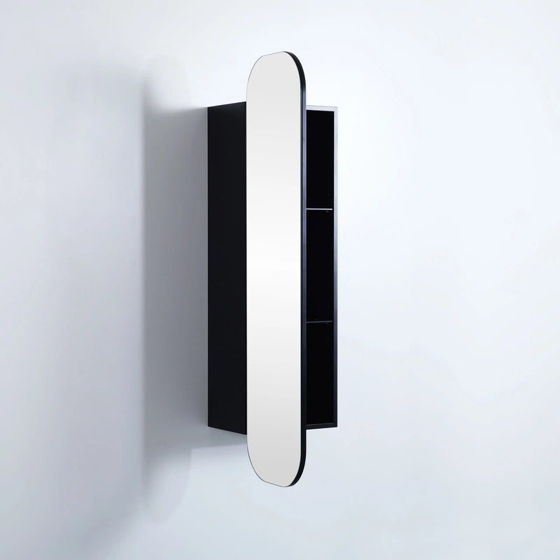 Olivia Mirror Door Shaving Cabinet Tall Boy 1500mm - Aqualux Bathrooms- Poseidon